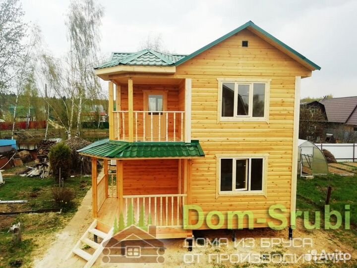 Западная Двина. Хорошая Баня из бруса Б-22 (6х6)