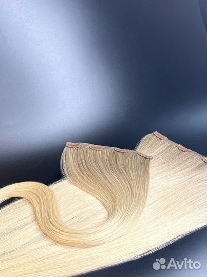 Волосы на заколках из натуральных волос