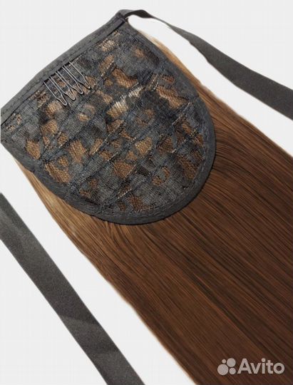Накладной хвост. Цвет натуральный русый. 55см
