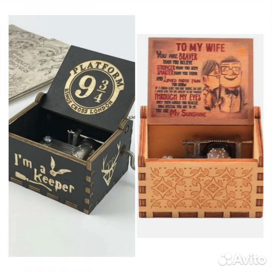 Музыкальная шкатулка из м/ф Вверх и Гарри Поттера