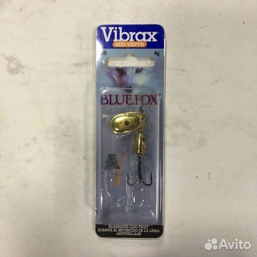 Блесна Blue Fox Vibrax Shad bfsd-GSD №1 (4г)
