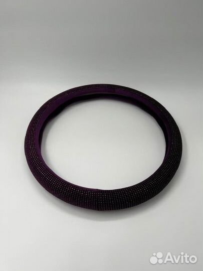 Оплетка руля со Стразами LUX Фиолетовая B1502