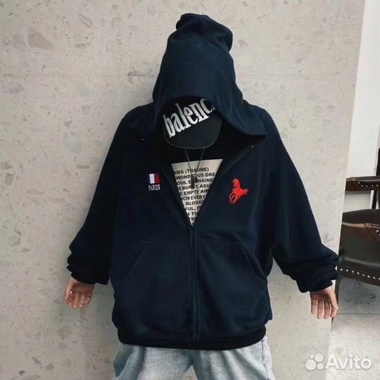 Зип худи Balenciaga x Polo Ralph Lauren 22 paris