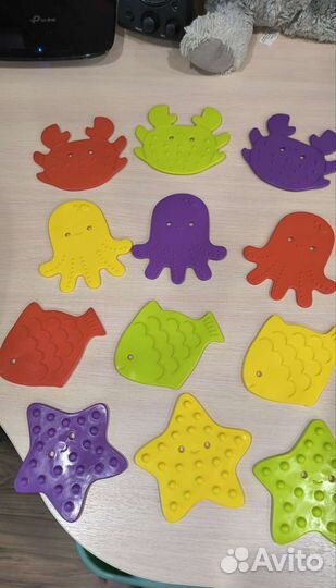 Мини коврики для ванной на присосках Roxy-kids