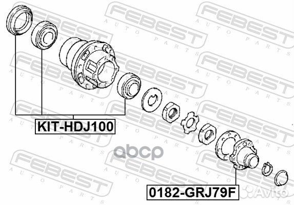 Ступица колеса toyota cruiser 100 98- пер. 0182