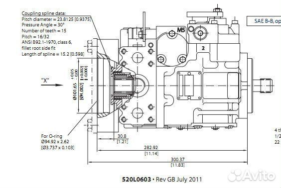 Запчасти для гидронасоса Sauer Danfoss 90R/L100