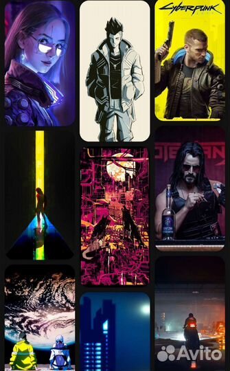 Новый плакат Cyberpunk 2077 фотобумага формат А3