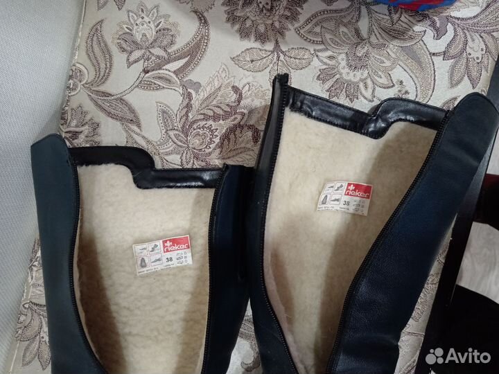 Зимние женские сапоги 38 размер, натуральная кожа