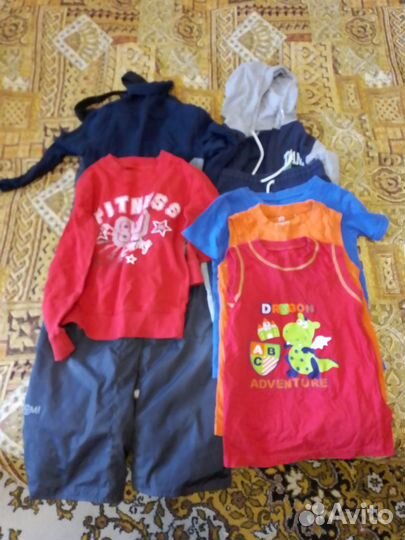 Одежда пакетом (штаны, кофта, футболки) 128
