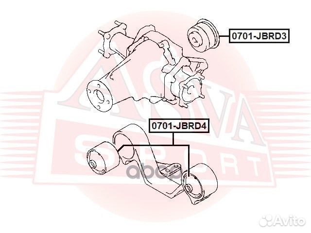 Сайлентблок 0701-jbrd3 asva