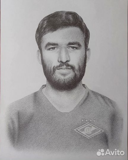 Портрет по фото карандашом