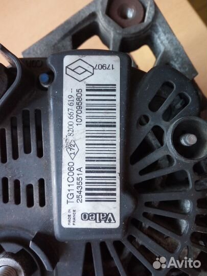 Генератор renault к4м