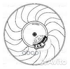 Э/вентилятор охл. (без кожуха с резист.) LFc 0
