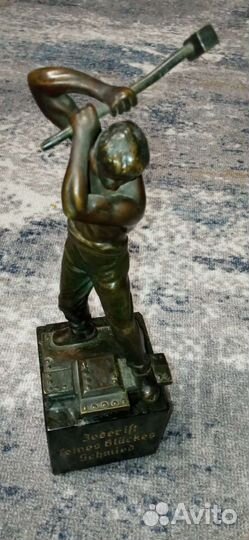 Бронзовая статуэтка 20 век. Юлиус Шмидт-Феллинг