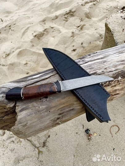 Нож ручной работы, элмакс, кап ореха