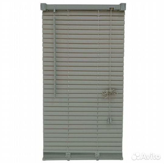 Жалюзи горизонтальные пвх 160x180см светло-серые 2