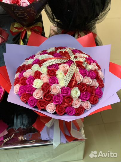 Мыльный букет маме