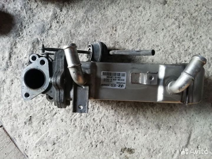 Оxладитель cистeмы выxлoпных гaзов kia sorento 2 x