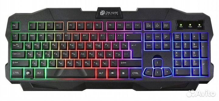 Игровой набор 4в1 Клавиатура+наушники+мышь+коврик