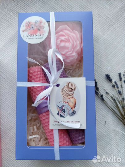 Свечи из вощины и мыло ручной работы