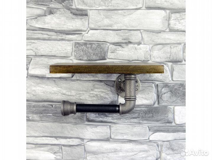 Полка лофт с держателем туалетной бумаги