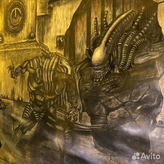 Роспись стен, барельеф горельеф гипс лепка