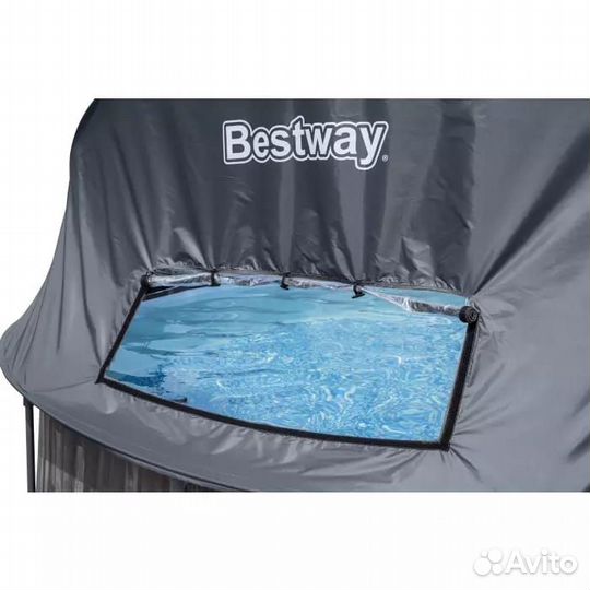 Каркасный бассейн 366х122 с куполом