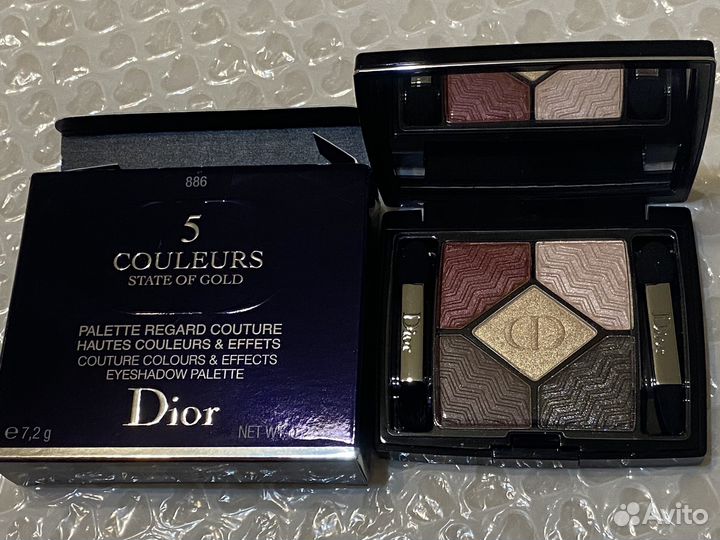 Тени для век Dior Blazing gold 886