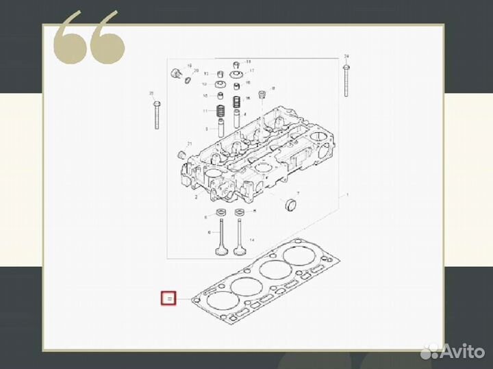 Прокладка гбц Perkins
