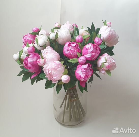 Букет Пионы искусственные для интерьера