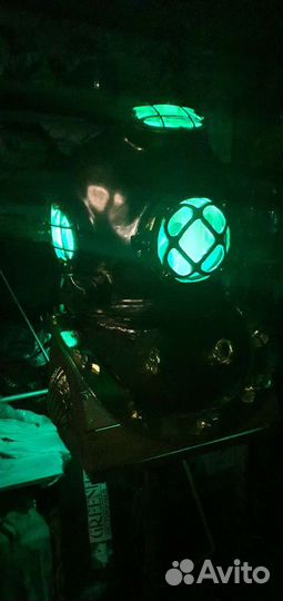 Водолазный шлем с подсветкой полноразмерный