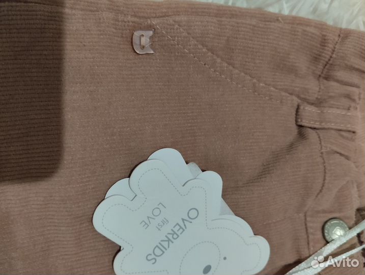 Вельветовые брюки для девочки