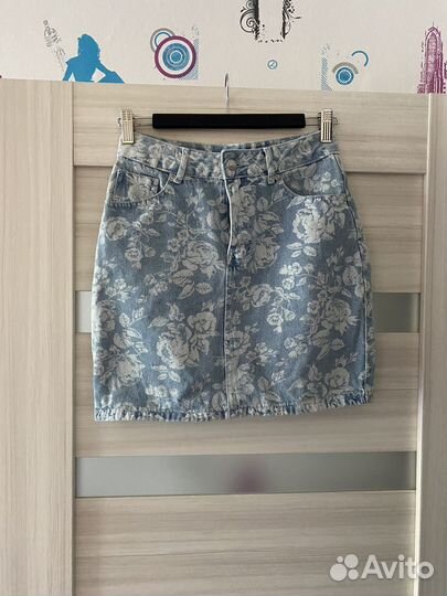 Юбка джинсовая