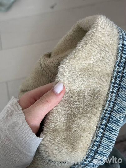 Джинсы трубы с утеплением