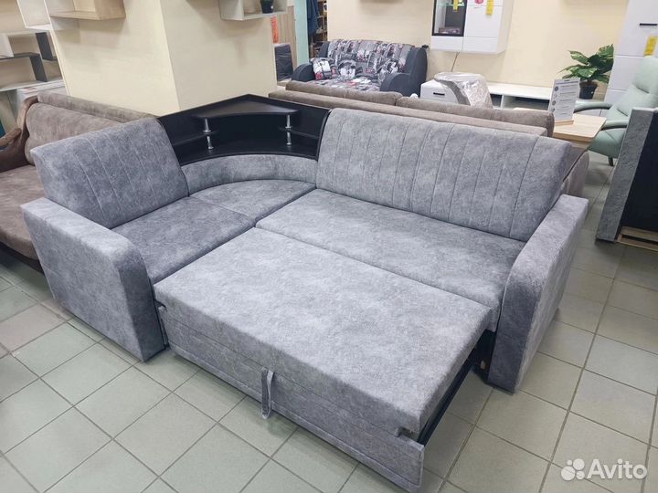 Угловой диван маркиз Серый/Венге