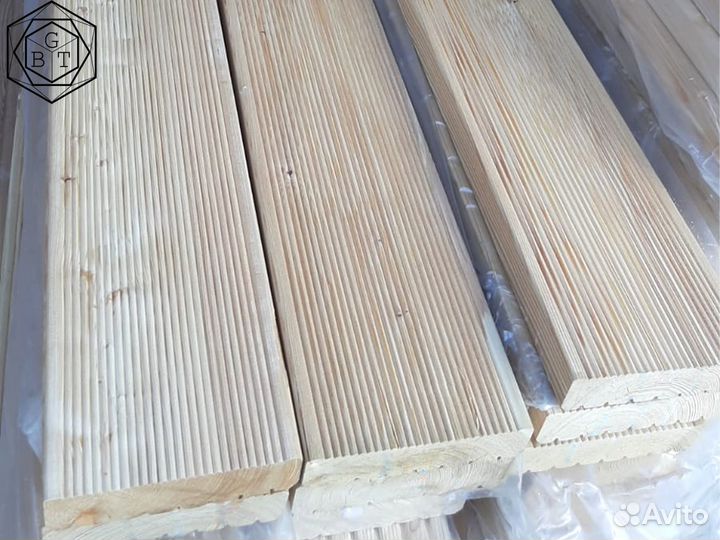 Террасная доска лиственница Вельвет сорт ав