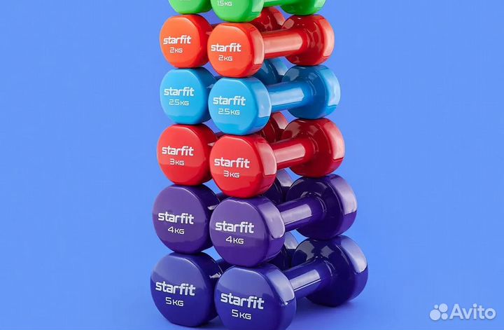 Гантели виниловые USA Style 2 кг