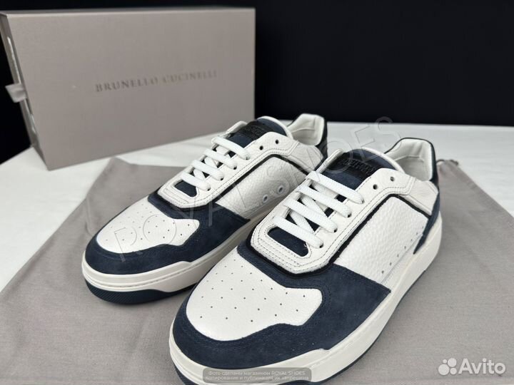 Кеды кожаные мужские Brunello Cucinelli