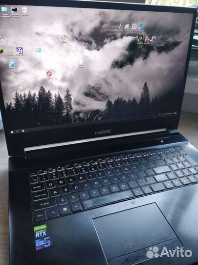 Игровой ноутбук Hasee i7, rtx 2060, 144hz