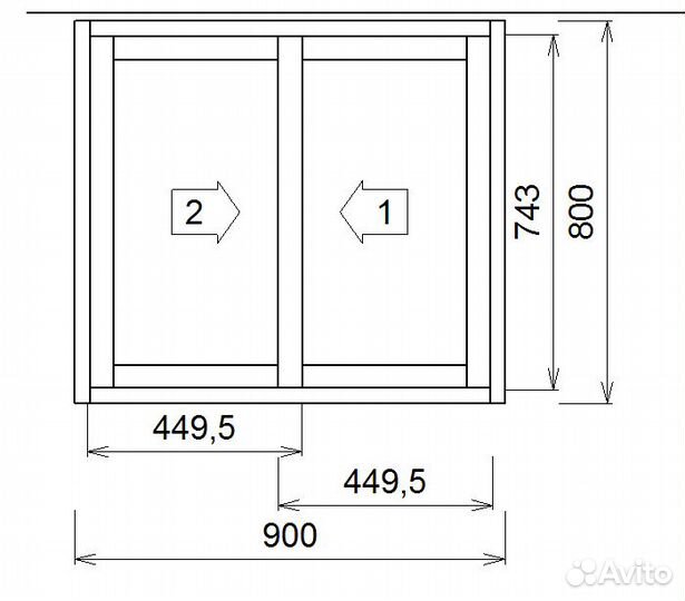 Холодильник с раздвижными дверками