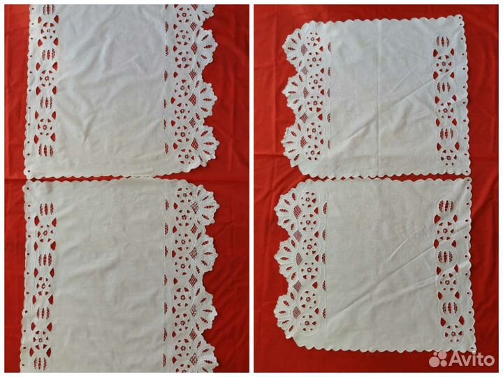 Шторы, салфетки, наволочки Ришелье. Винтаж