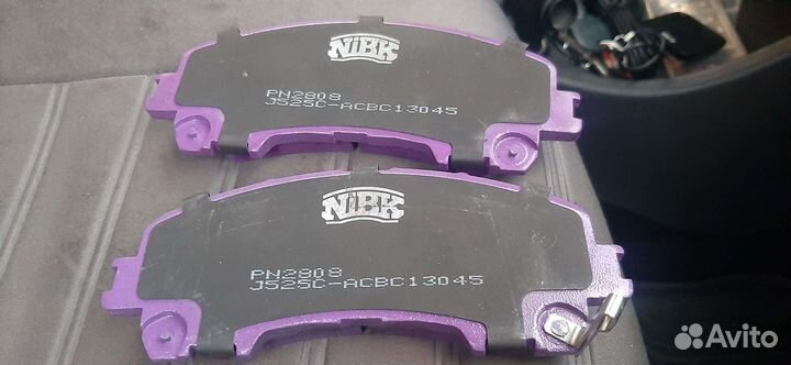 Дисковые тормозные колодки передние nibk PN 2808