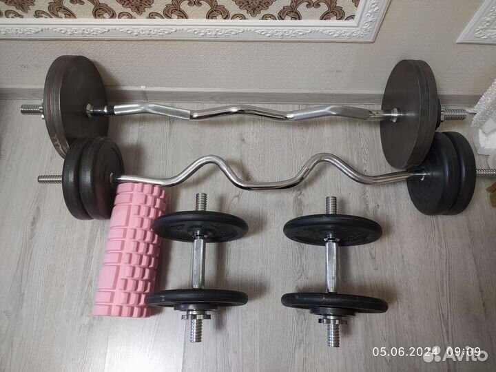 Штанга гриф блины