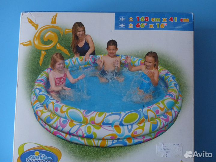 Бассейн надувной intex 168-41 см