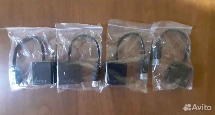 Переходники: vga-hdmi,vga-dvi,dp-hdmi,sata кабель