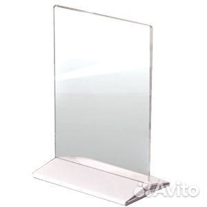 Подставка настольная для меню А4 белое основание tabl