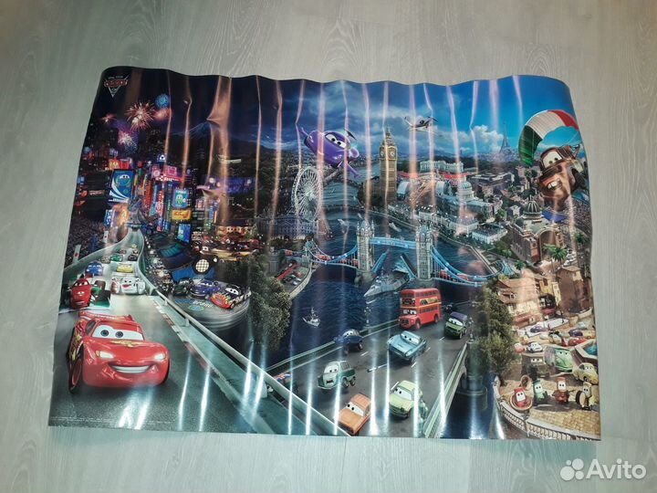 Плакат Pixar Disney Cars 2. Тачки 2