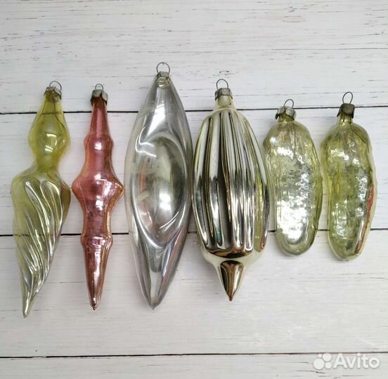 Много разных Елочные игрушки СССР