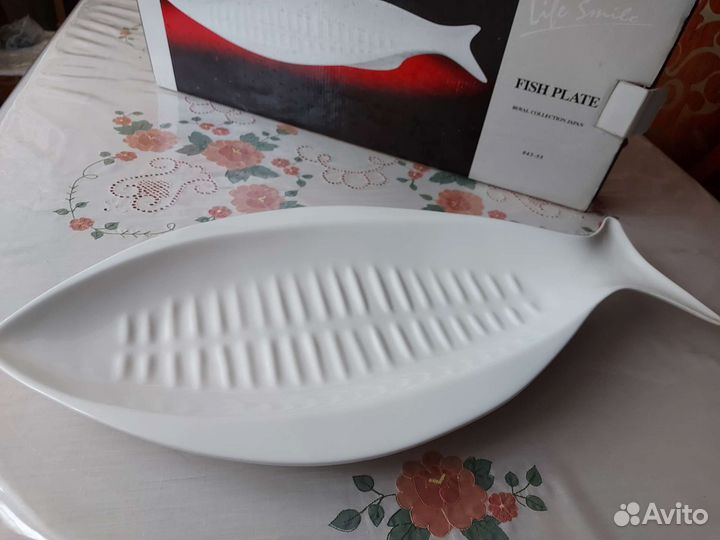 Блюдо фарфор для рыбы