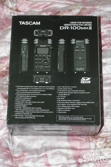 Професс. рекордер Tascam DR-100 mkii в комплекте